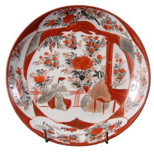 Ręcznie malowana patera, Japonia, XIX/XX w.