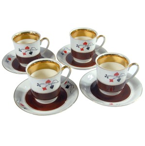 Filiżanki karciane proj. W. Potacki, Ćmielów, Polska, lata 60