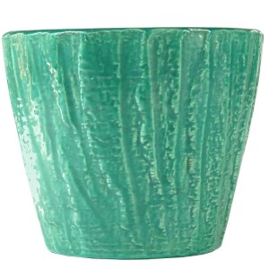 Seledynowa osłona na doniczką, Belgia, lata 70