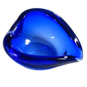 Popielniczka kobaltowa, Murano, Włochy, lata 60