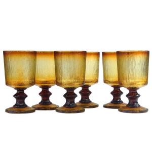 Sześć kieliszków do wina, Ravenhead, Wielka Brytania, lata 70