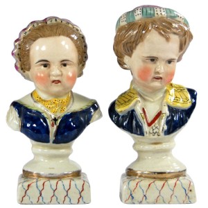 Para popiersi Staffordshire, Wielka Brytania, XIX/XX w.