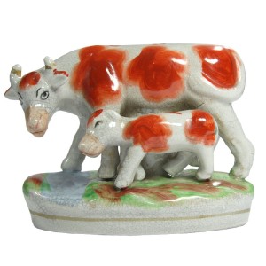 Figurka kominkowa, Staffordshire, Anglia, XIX/XX w.