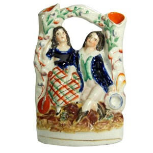 Figurka kominkowa, Staffordshire, Anglia, XIX/XX w.