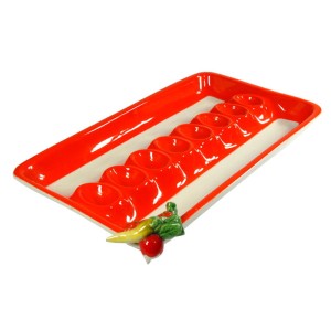 Stołowa patera ceramiczna, Włochy, lata 60