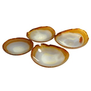 Miseczki z polerowanego agatu
