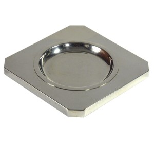 Patera chromowana, lata 80