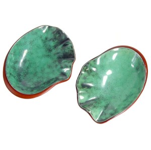 Paterki ceramiczne Terra Sigillata, Wormser, Niemcy, lata 70