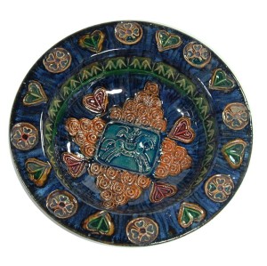 Patera/misa JC Taburet, Faïence de Quimper, Francja , lata 70