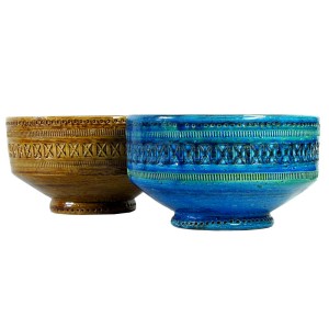 Para mis ceramicznych, proj. Aldo Londi, Bitossi, Włochy, lata 60