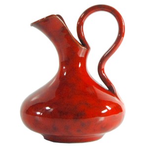 Wazon ceramiczny z uchem, Italica Ars, Włochy, lata 60
