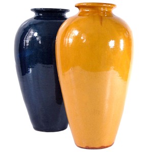 Para wazonów ceramicznych, Prowansja, Francja, lata 80