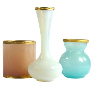 Zestaw szkła Opaline de Venise, V. Nason, Włochy, lata 50 