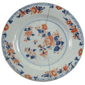 Talerz porcelanowy, Kangxi Yongzheng, Chiny, XVIII w.